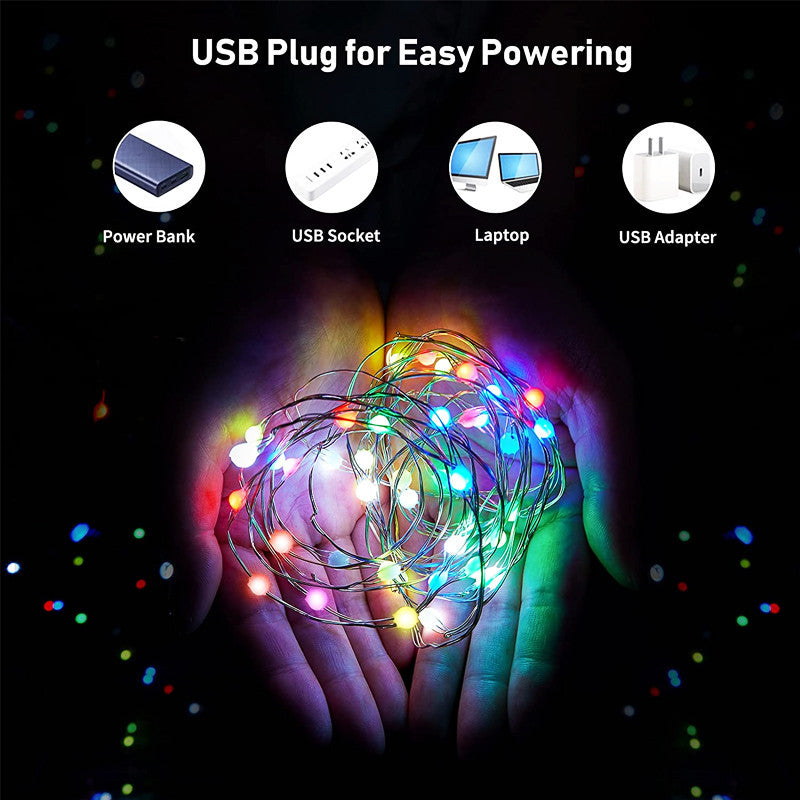 USB Smart Bluetooth Led Copper Wire Light App Control