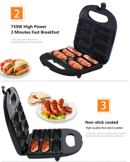 Hot Dog Roast Sausage Frying Machine