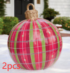 Christmas Ornament Inflatable Ball Outdoor Pvc 60CM