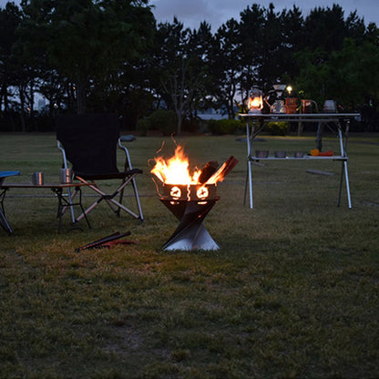 Outdoor camping bonfire heater