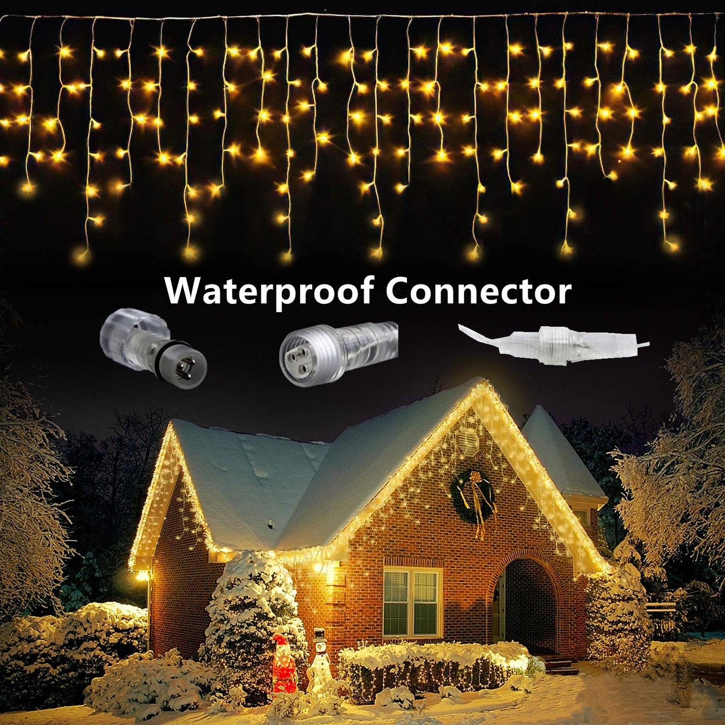 Remote Control Christmas Holiday Lights String