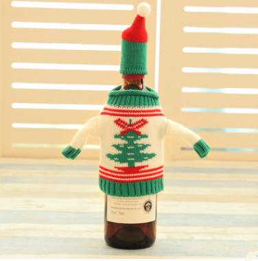 Knitted Christmas Bottle Set