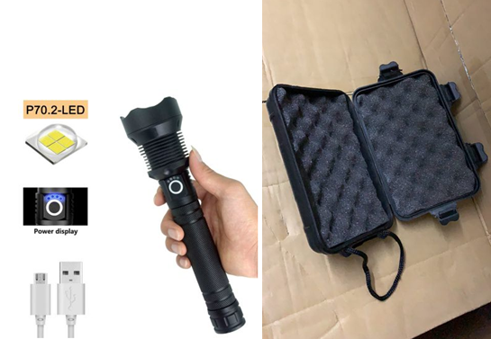 USB Rechargeable Outdoor High-Power Flashlight