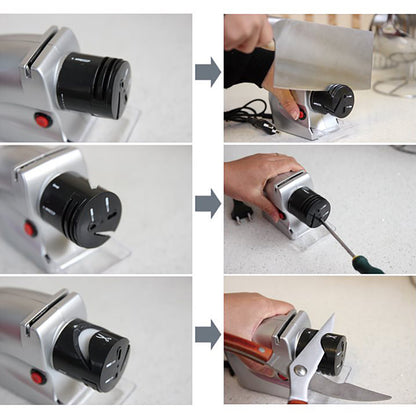 Multifunctional electric knife sharpener