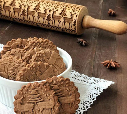 Rolling Pin Christmas Embossing