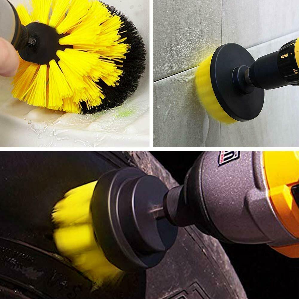 Drill Brush Set Power Scrubber, Car Wash Cleaning Carpet