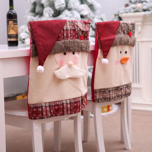 Chairs Set Christmas table hat