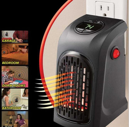 Portable Electric Wall Heater, Warmer Adjustable Thermostat