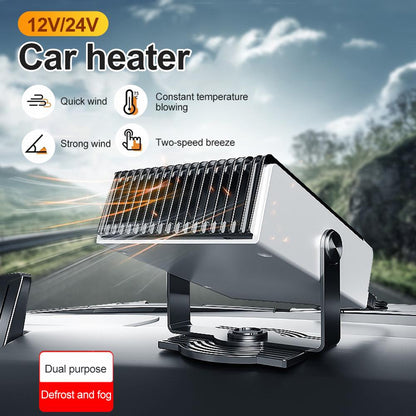 Car Heater Defrost 180-degree Rotation Heat & Cooling Fan 2 In 1