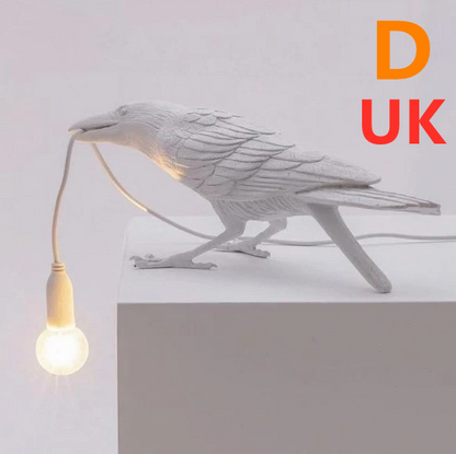 Creative Auspicious Bird Resin Wall Lamp Decoration