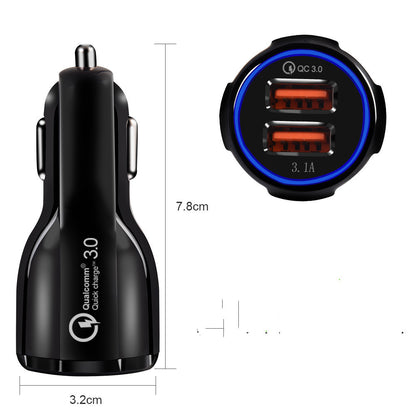 Car Charger 6.0A Light Usb Car Charger Fast Charge Mobile Phone Charging Car