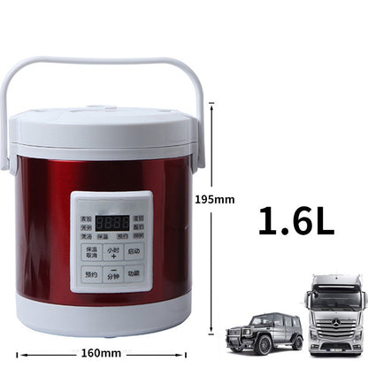 12V 24V Mini Rice Cooker 1.6L Electric Hot Soup Cooker