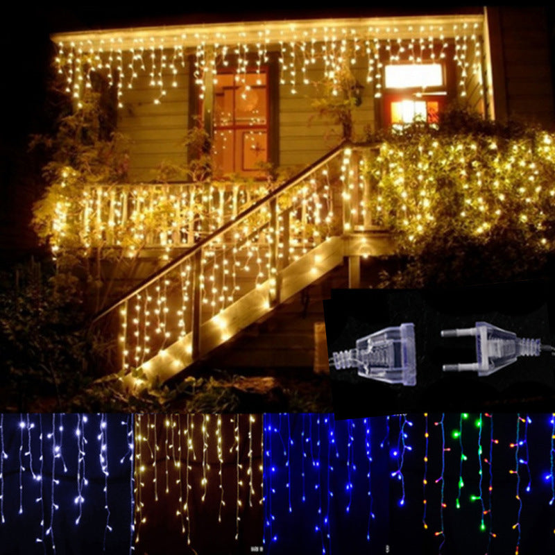 Led Starry Icicle Light String