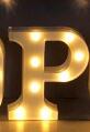 Luminous LED Letter Number Night Light English Alphabet Number Battery Lamp Romantic Wedding Christmas Party Decoration