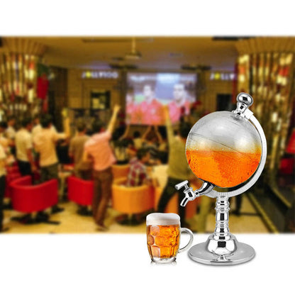 Novelty Globe Wine Decanters Drink Dispenser For Alcohol 1.5L Drinking Game Beer Liquor Dispenser Strainers Bar Accessories New