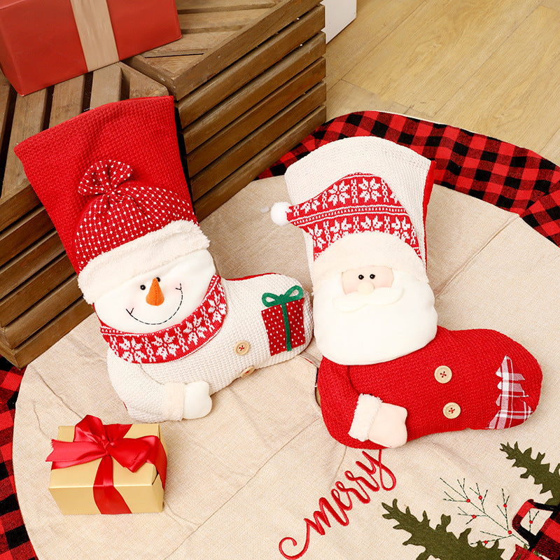 Christmas Knitted Socks & Christmas Decorations