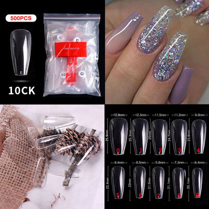 Cross-border Nail Manicure French Style Full Patch Half Patch Fake Nail Patch Handmade Wear Manicure Factory Wholesale