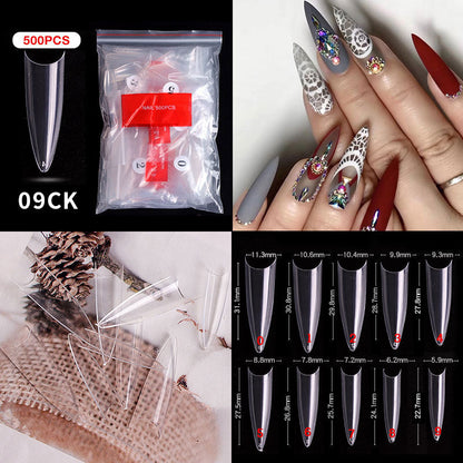 Cross-border Nail Manicure French Style Full Patch Half Patch Fake Nail Patch Handmade Wear Manicure Factory Wholesale