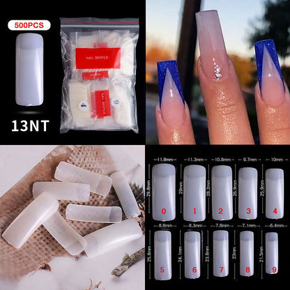 Cross-border Nail Manicure French Style Full Patch Half Patch Fake Nail Patch Handmade Wear Manicure Factory Wholesale