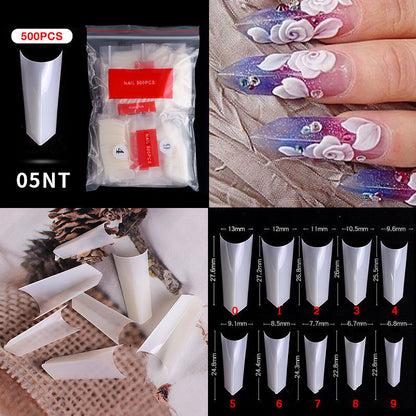 Cross-border Nail Manicure French Style Full Patch Half Patch Fake Nail Patch Handmade Wear Manicure Factory Wholesale