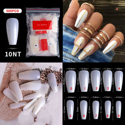 Cross-border Nail Manicure French Style Full Patch Half Patch Fake Nail Patch Handmade Wear Manicure Factory Wholesale