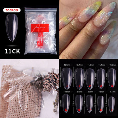 Cross-border Nail Manicure French Style Full Patch Half Patch Fake Nail Patch Handmade Wear Manicure Factory Wholesale