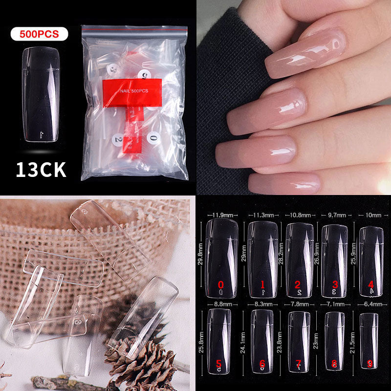 Cross-border Nail Manicure French Style Full Patch Half Patch Fake Nail Patch Handmade Wear Manicure Factory Wholesale