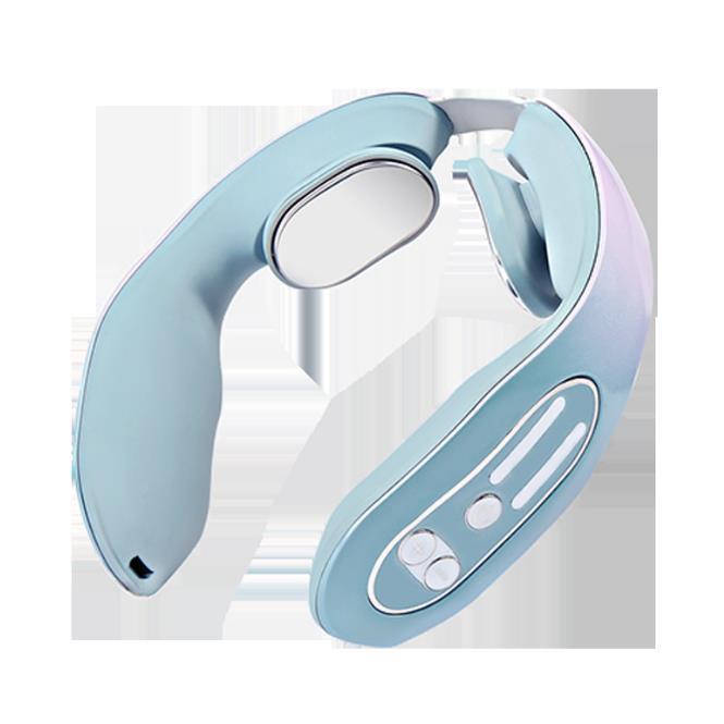 EMS Neck Acupoints Lymphvity Massager, Heat Blue Hot Design