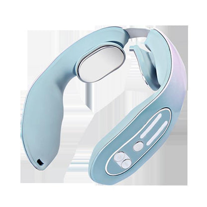 EMS Neck Acupoints Lymphvity Massager, Heat Blue Hot Design