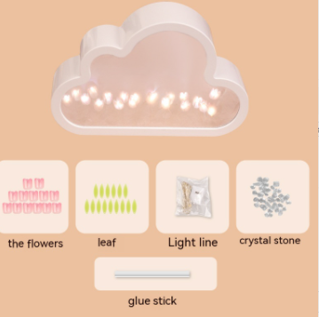 Cloud Tulip Mirror Small Night Light