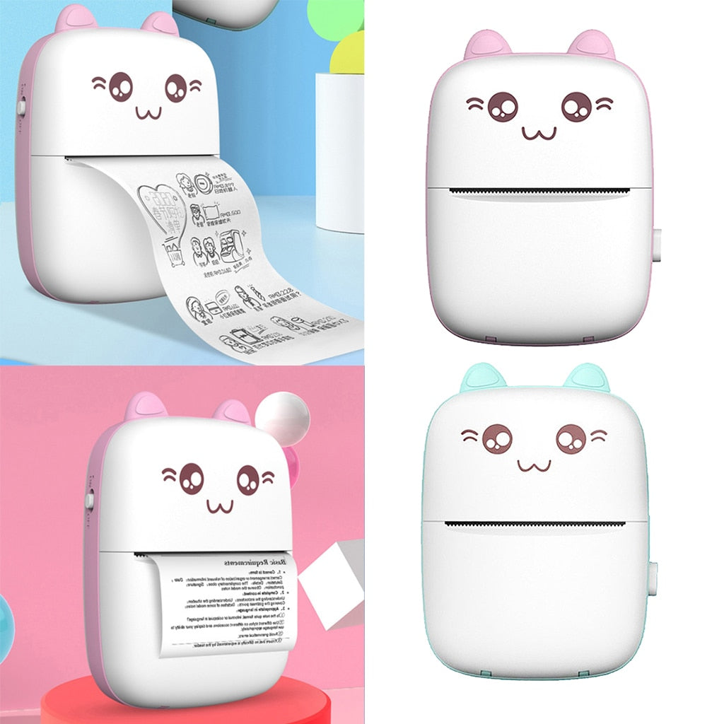 Mini Printer Portable Mini Bluetooth WiFi Printer Mobile Phone Photo Title Note Hot Print Pocket