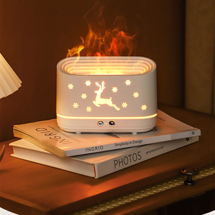 Elk Flame Humidifier Mute Atmosphere Lamp