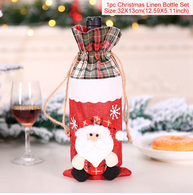 Christmas Decorations Christmas Wine Bottle Socks