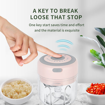 Mini Electric Garlic Ginger Masher Chopper USB Charging