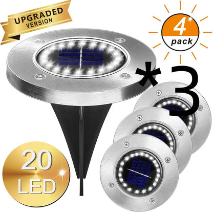 8LED Waterproof Solar Powered Garden Lights