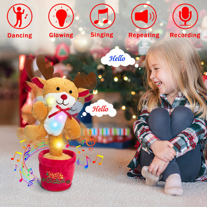 Dancing Christmas Toys Funny Tree Repeat Talking