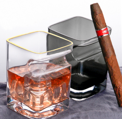 Creative whisky cigar glass