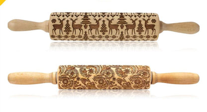 Rolling Pin Christmas Embossing