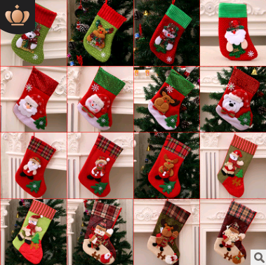 Christmas Decorations Santa Claus Socks Christmas Tree Pendant Christmas Socks Gift Bag Christmas Bag