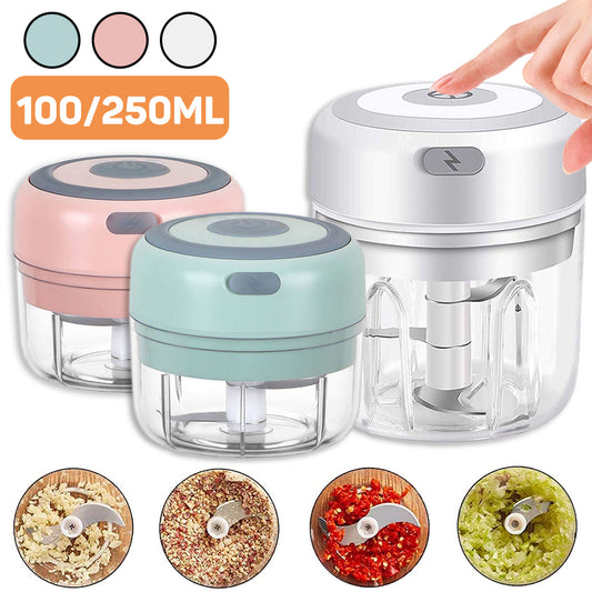 Mini Electric Garlic Ginger Masher Chopper USB Charging