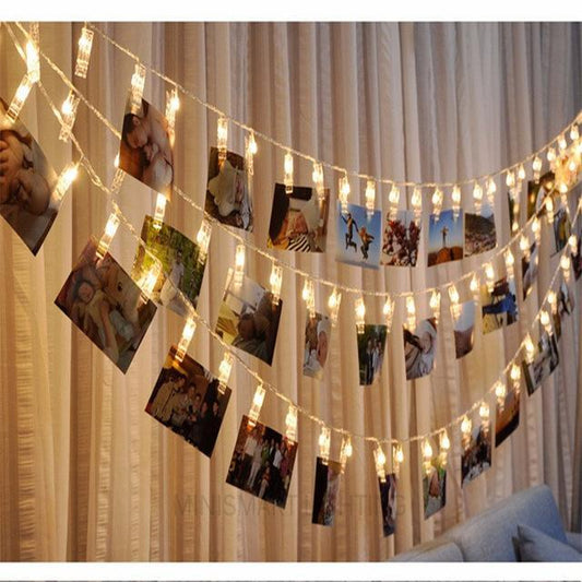 LED Photo Holder String Lights