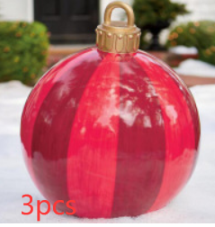 Christmas Ornament Inflatable Ball Outdoor Pvc 60CM