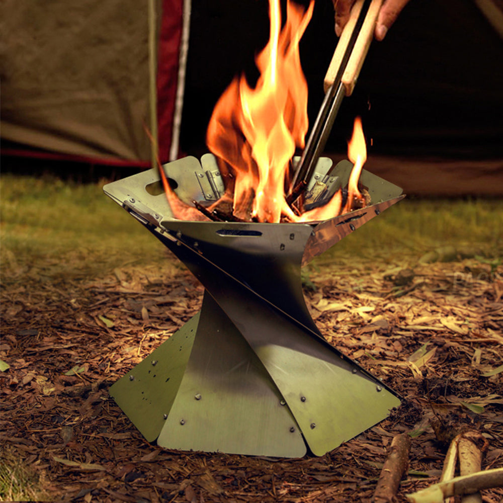 Outdoor camping bonfire heater