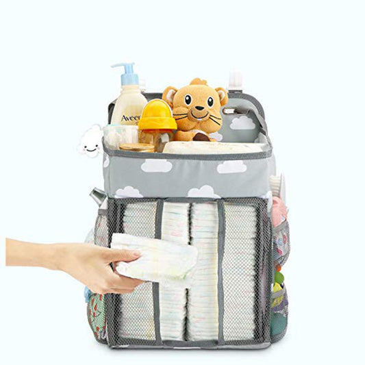 Portable Baby Crib Organizer Bed Hanging Bag