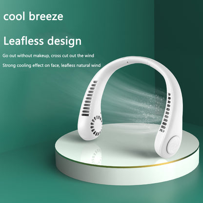 Neck Fan Portable Cooling USB Leafless 360 Degree Neckband 4000Mah