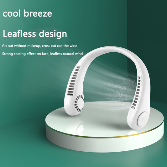 Neck Fan Portable Cooling USB Leafless 360 Degree Neckband 4000Mah