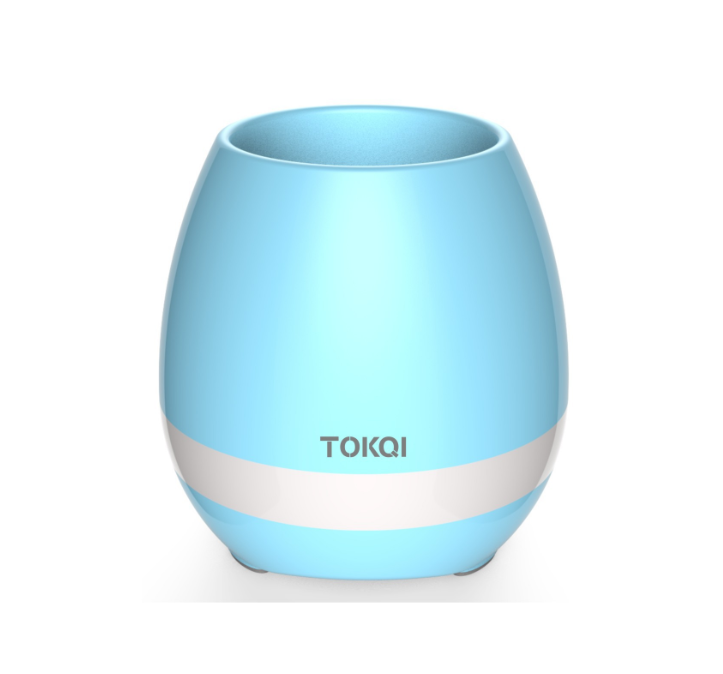 Touch-sensitive music vase desktop audio