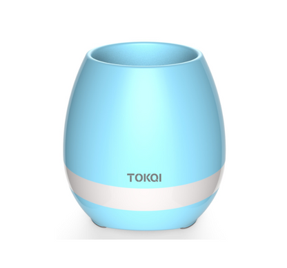 Touch-sensitive music vase desktop audio