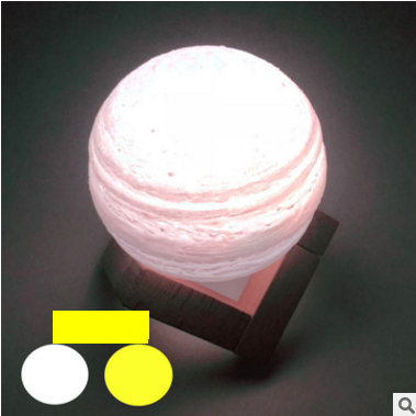 Double color touch 3D printing earth Jupiter lamp