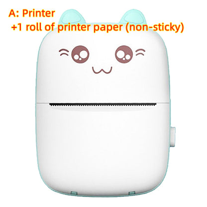 Mini Printer Portable Mini Bluetooth WiFi Printer Mobile Phone Photo Title Note Hot Print Pocket